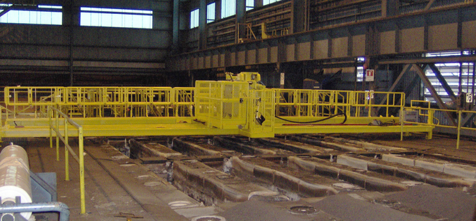 Passerelle mixte en usine